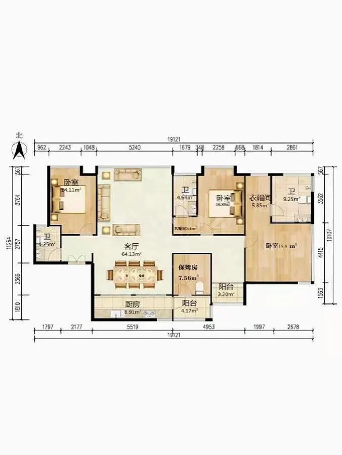 3-Bed in Modern, Houhai — Grand photo